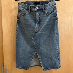 Banana Republic Split-hem Denim Pencil Skirt
